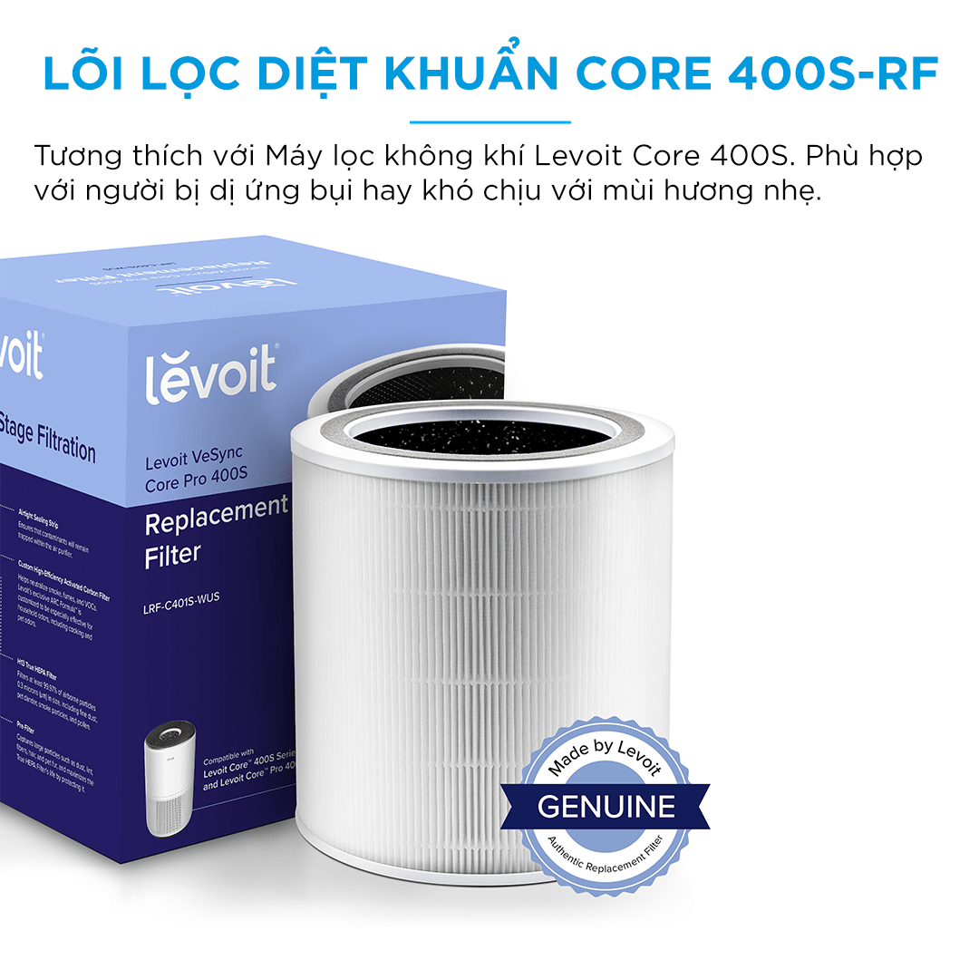 Loi loc cho may loc khong khi Levoit Core Pro 400S happystores 2